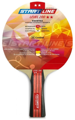 Ракетка для настольного тенниса Start Line LEVEL 200 коническая 123057