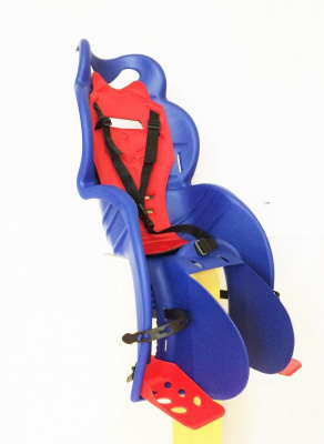 Кресло детское на раму Sanbas синее с красной накладкой