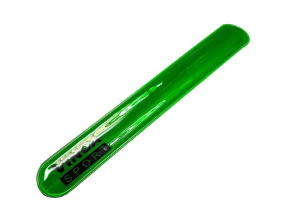 Светоотражающий браслет для детей 30*220мм зеленый Vinca sport