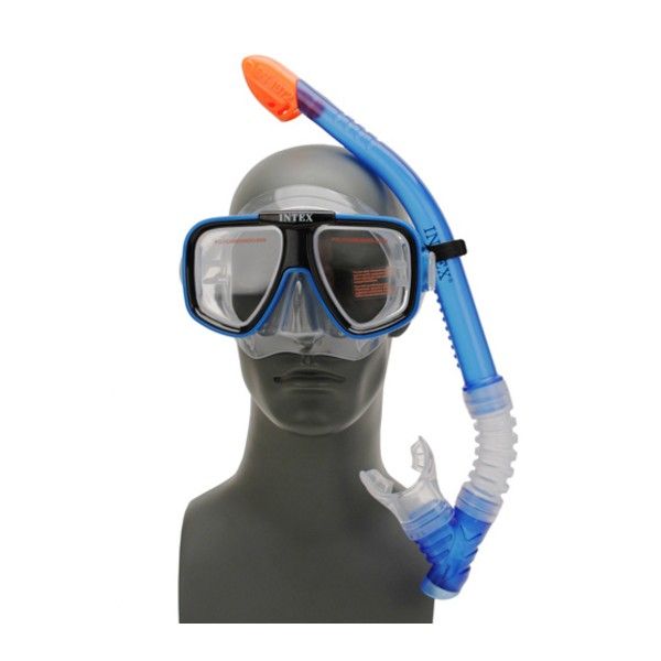 набор для плавания intex плавец по подводным скалам маска + трубка *