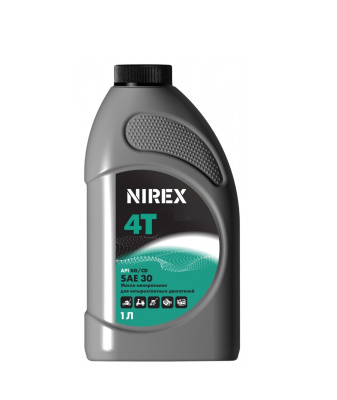 Масло минеральное NIREX 4х тактное SAE 30 1л. NRX-32292