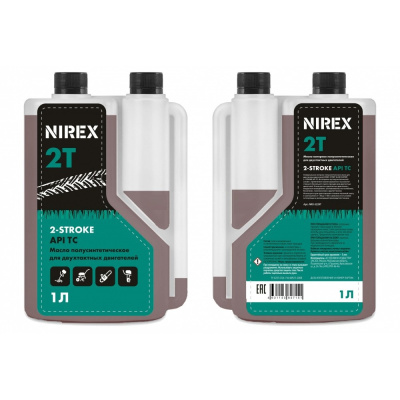 Масло NIREX NRX-32297 2-х тактное полусинтетика API TC с дозатором 1 л