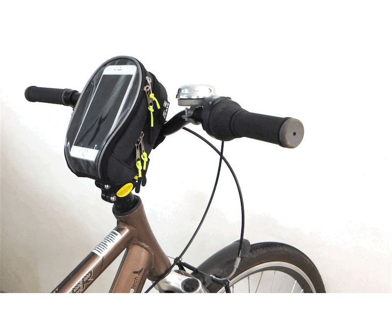 сумка вело course, на руль, с отделением для смартфона, влагозащищенная