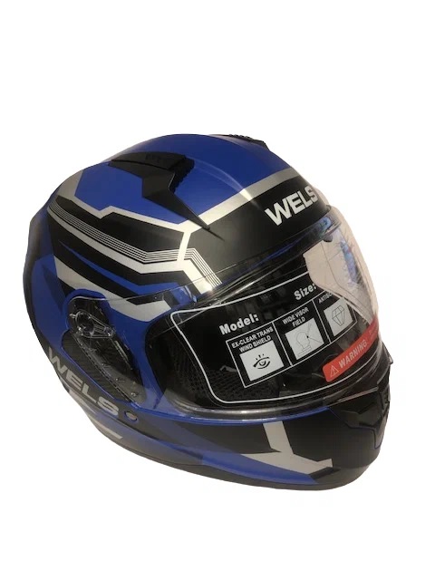шлем 67 wels двойной визор dot 020622